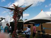 Giant sculpture at the Faire.