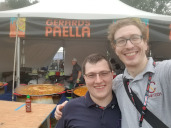 Tim, Christopher, and paella.