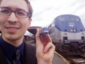 My in-progress P42 with a real P42, Amtrak #3