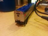 Testing the rear tail lights. Note the light leakage into the rear headlights and right-side door.